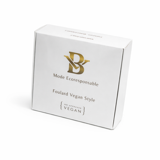 Foulard vegan marron glacé