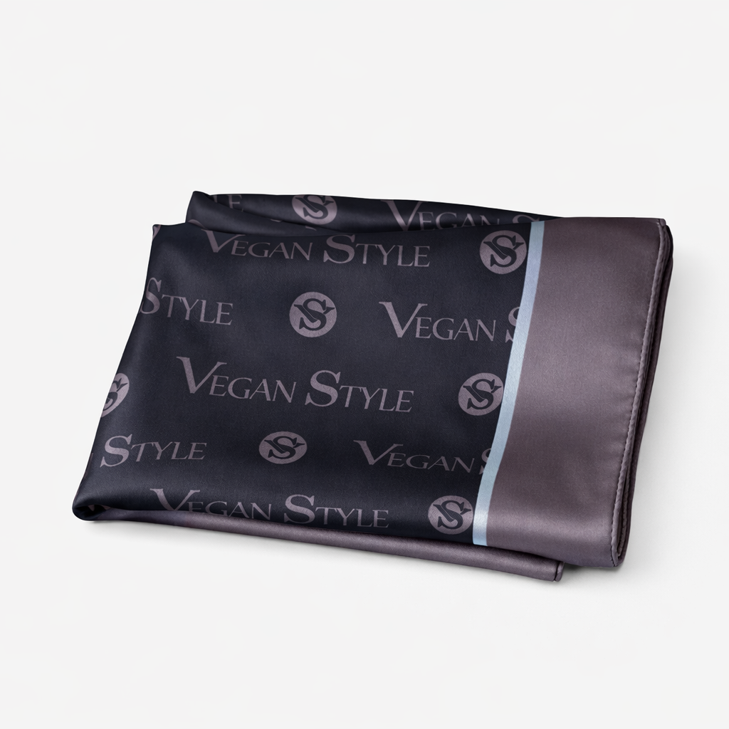 Foulard bleu nuit monogram