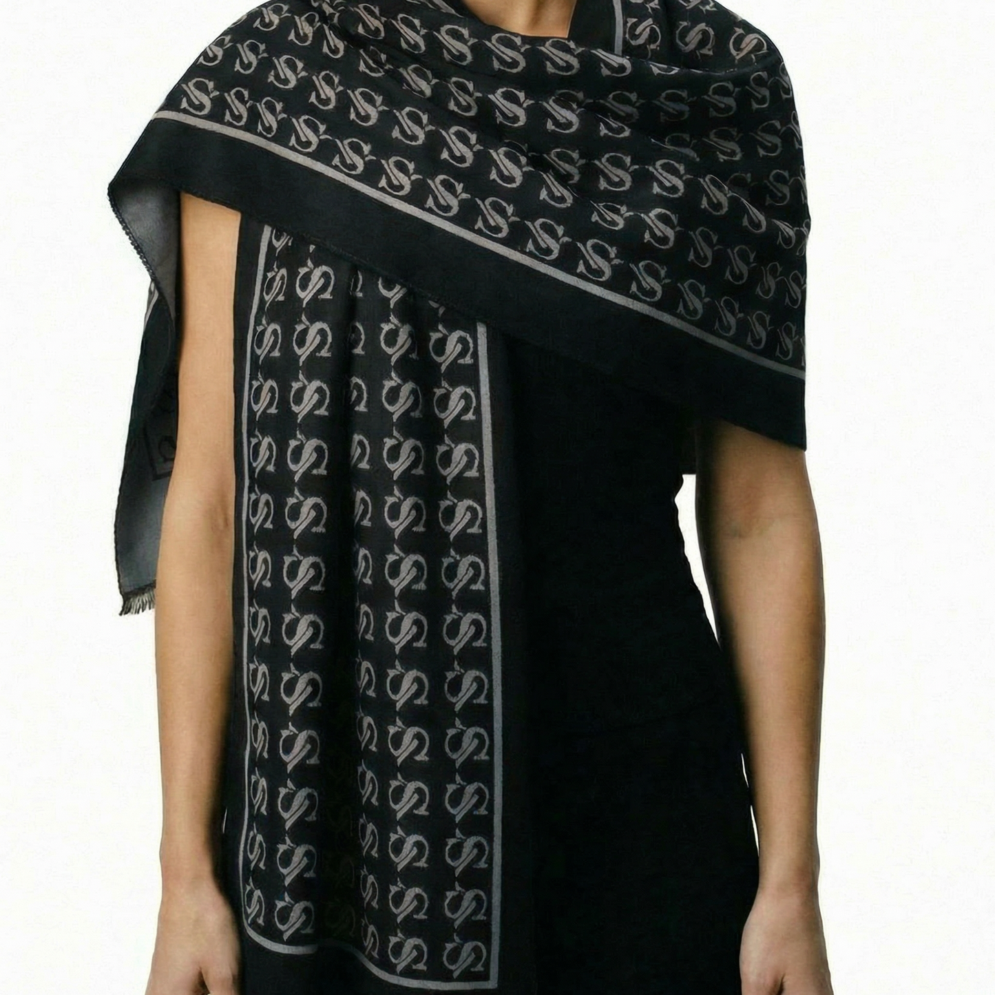 Châle Maitri – Vegan Style Paris - Noir/Gris