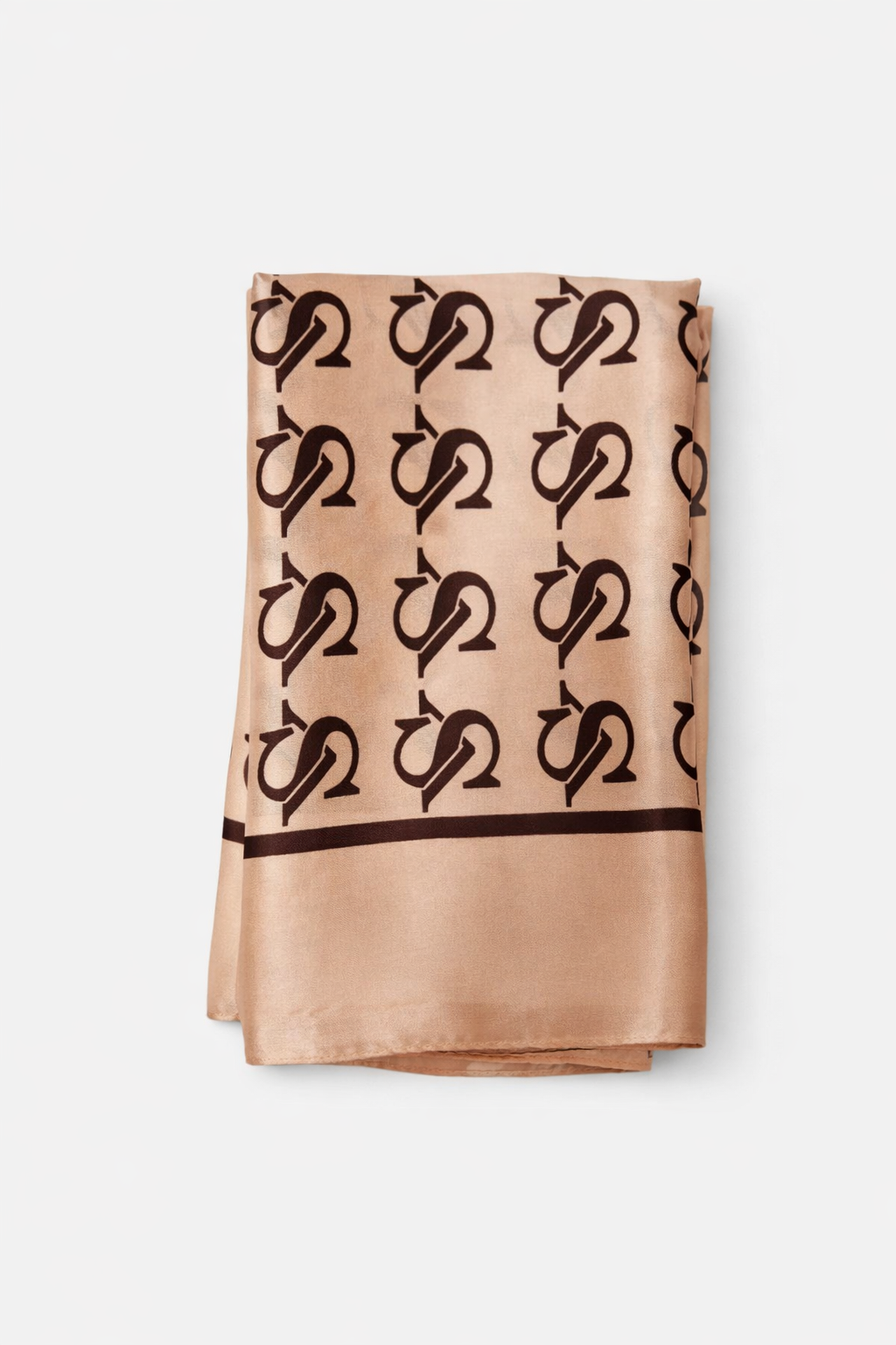 Foulard vegan camel nude